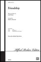 Friendship SSA choral sheet music cover